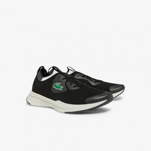 Giày Lacoste Run Spin Knit Nam - Đen Trắng Giày Lacoste Run Spin Knit Nam - Đen Trắng