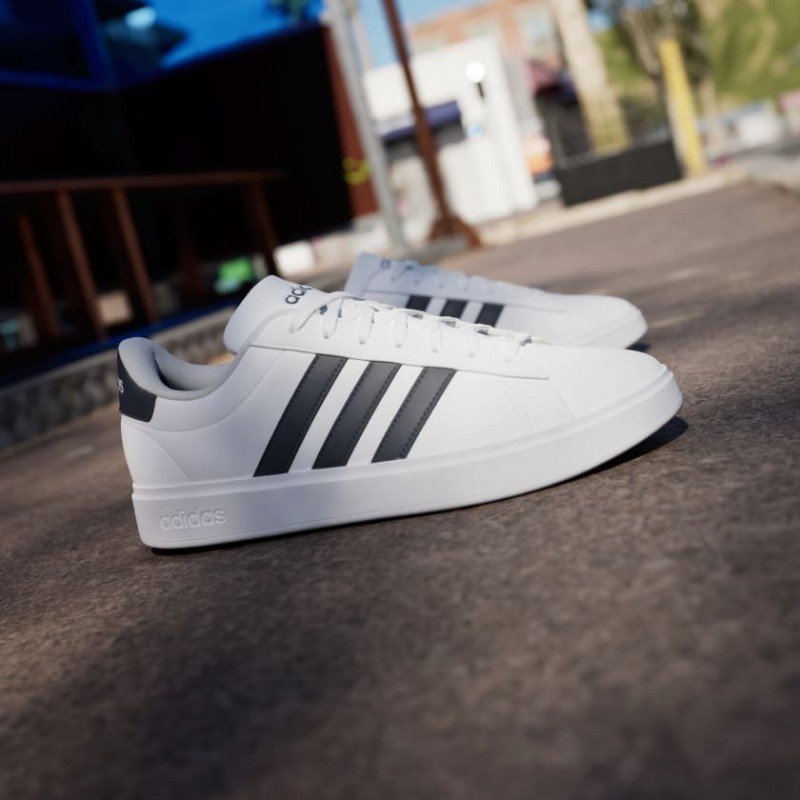 Giày adidas Grand Court Base 2.0 Nam Nữ - Trắng Đen Giày adidas Grand Court Base 2.0 Nam Nữ - Trắng Đen