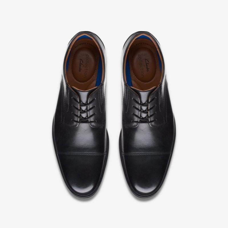 Giày Clarks Whiddon Cap Nam - Đen Giày Clarks Whiddon Cap Nam - Đen