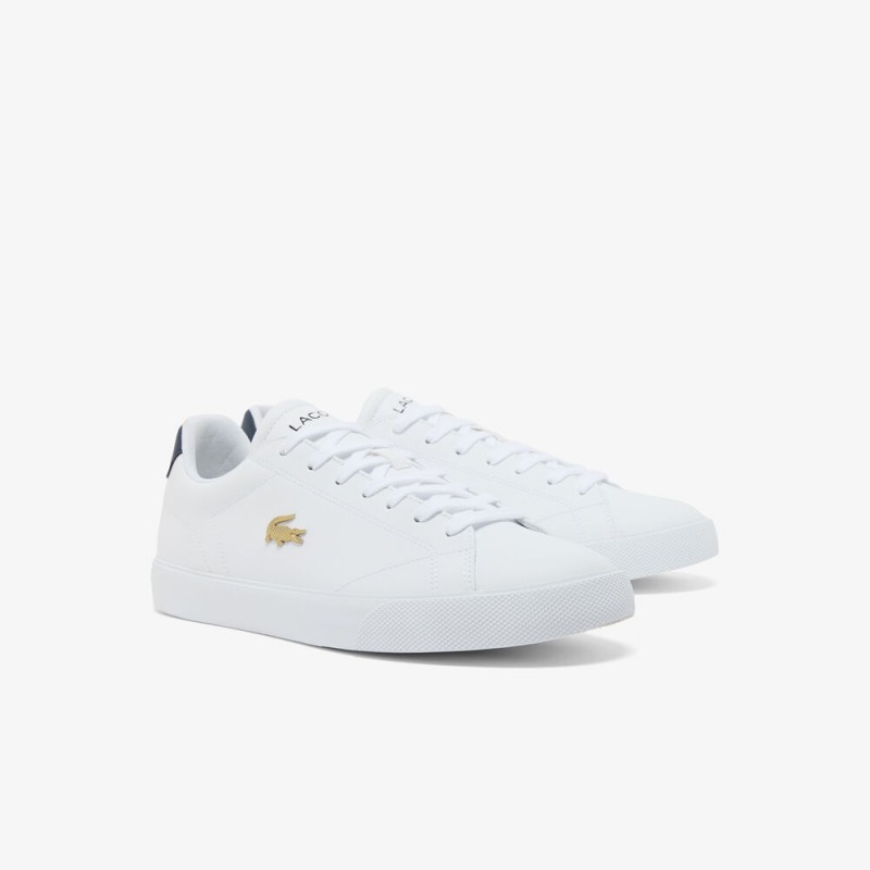 Giày Lacoste Lerond Set Leather Nam - Trắng Navy