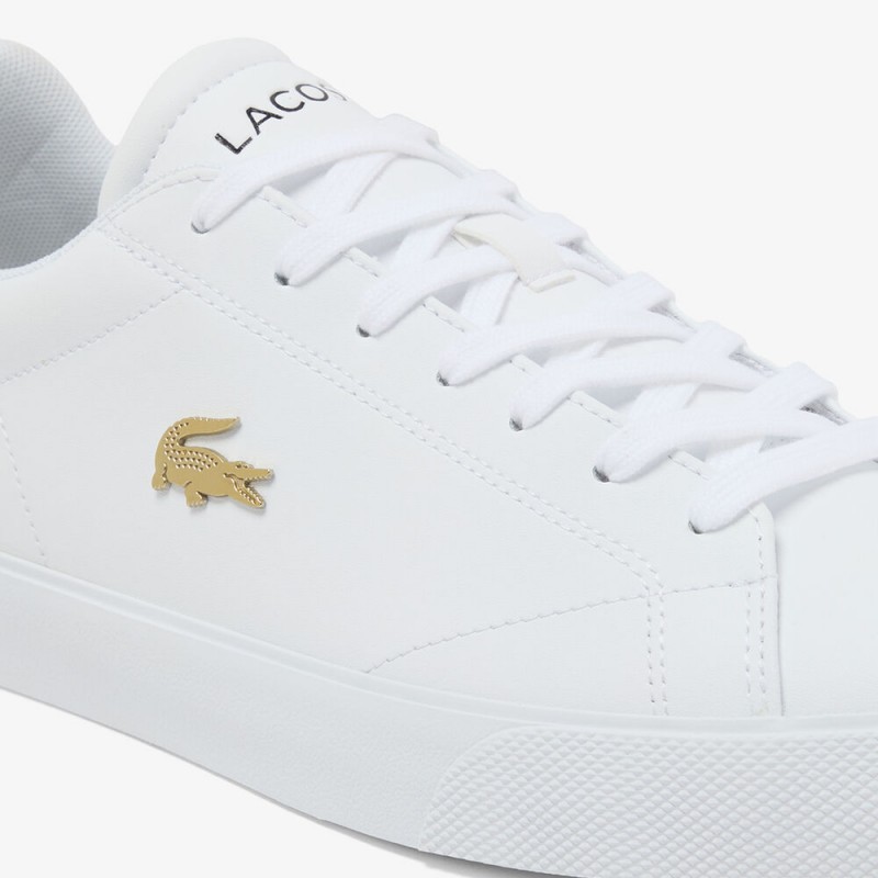 Giày Lacoste Lerond Set Leather Nam - Trắng Navy