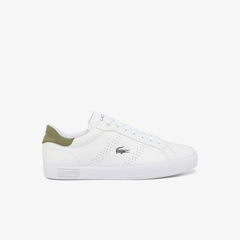 Giày Lacoste PowerCourt 2.0 Nam - Trắng Rêu Giày Lacoste PowerCourt 2.0 Nam - Trắng Rêu