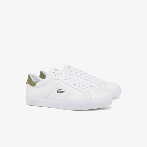 Giày Lacoste PowerCourt 2.0 Nam - Trắng Rêu Giày Lacoste PowerCourt 2.0 Nam - Trắng Rêu