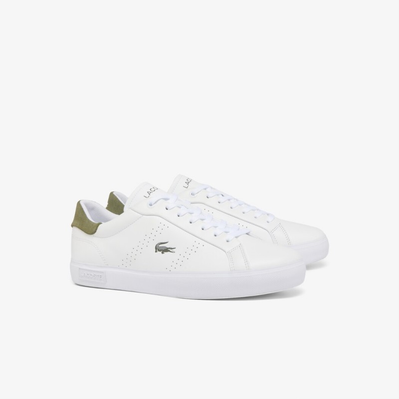 Giày Lacoste PowerCourt 2.0 Nam - Trắng Rêu Giày Lacoste PowerCourt 2.0 Nam - Trắng Rêu