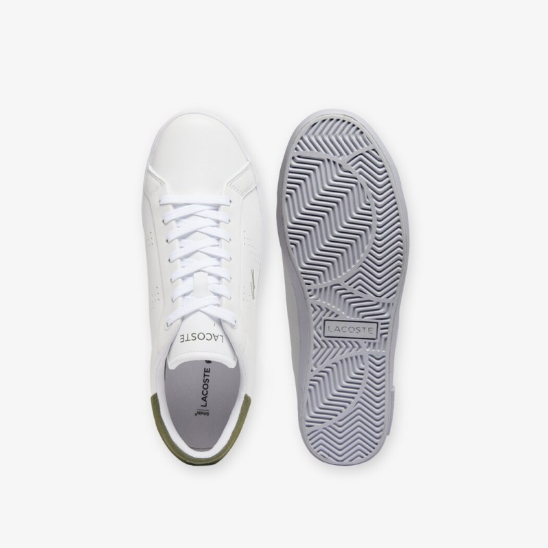 Giày Lacoste PowerCourt 2.0 Nam - Trắng Rêu Giày Lacoste PowerCourt 2.0 Nam - Trắng Rêu