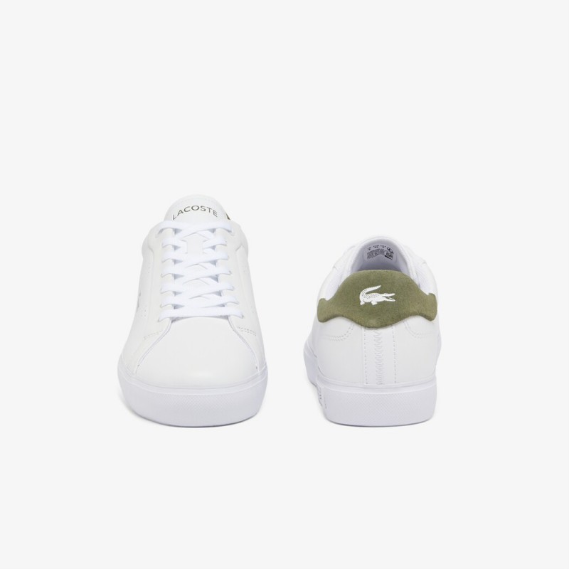 Giày Lacoste PowerCourt 2.0 Nam - Trắng Rêu Giày Lacoste PowerCourt 2.0 Nam - Trắng Rêu