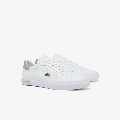 Giày Lacoste PowerCourt 2.0 Nam - Trắng Xám