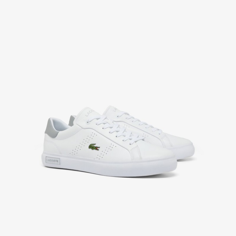 Giày Lacoste PowerCourt 2.0 Nam - Trắng Xám Giày Lacoste PowerCourt 2.0 Nam - Trắng Xám