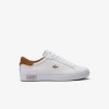 Giày Lacoste Powercourt Leather Nam - Trắng Nâu