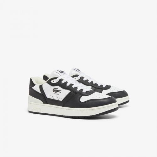 Giày Lacoste T-Clip Leather Nam - Đen Trắng Giày Lacoste T-Clip Leather Nam - Đen Trắng