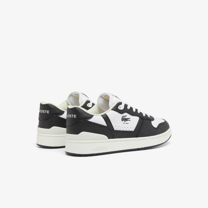 Giày Lacoste T-Clip Leather Nam - Đen Trắng Giày Lacoste T-Clip Leather Nam - Đen Trắng