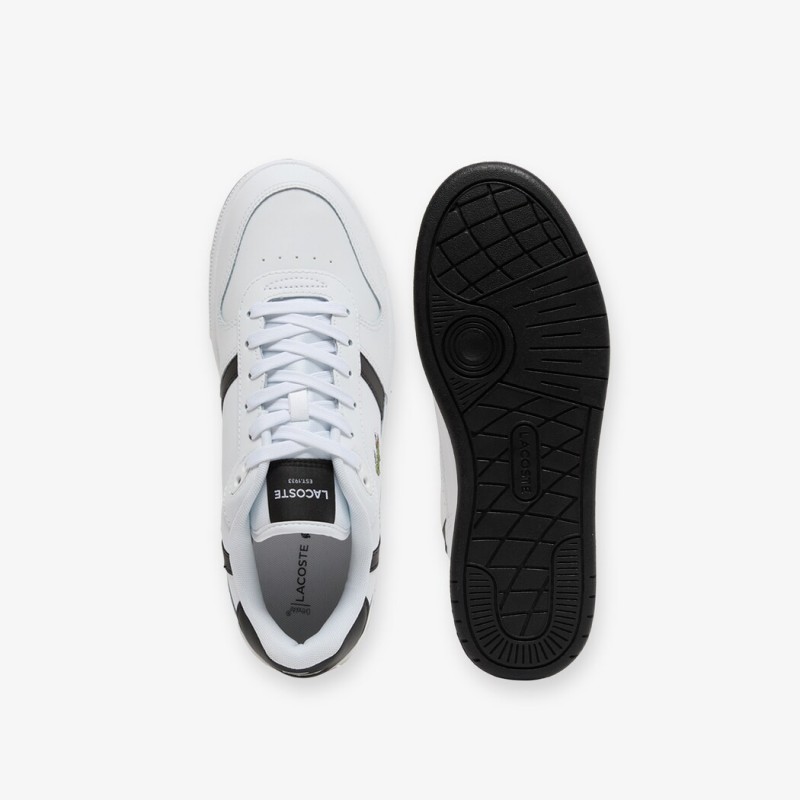 Giày Lacoste T-Clip Leather Nam - Trắng Đen Giày Lacoste T-Clip Leather Nam - Trắng Đen