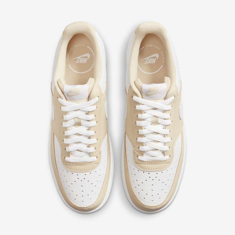 Giày Nike Court Vision Low Nam - Be Trắng