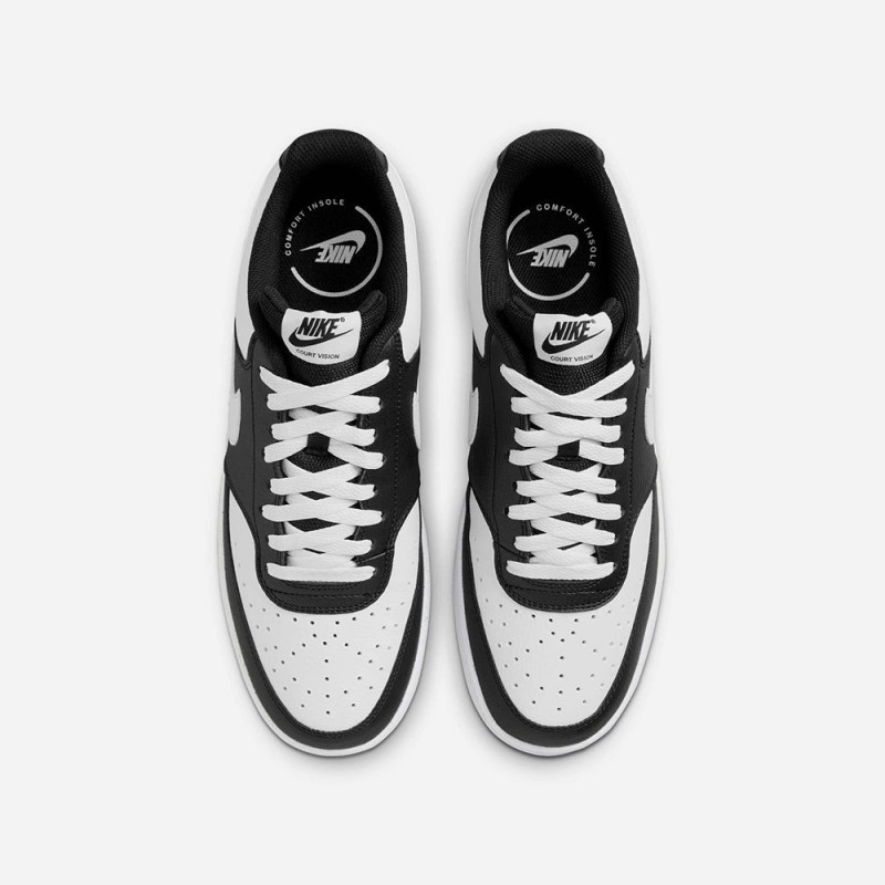 Giày Nike Court Vision Low Nam - Đen Trắng