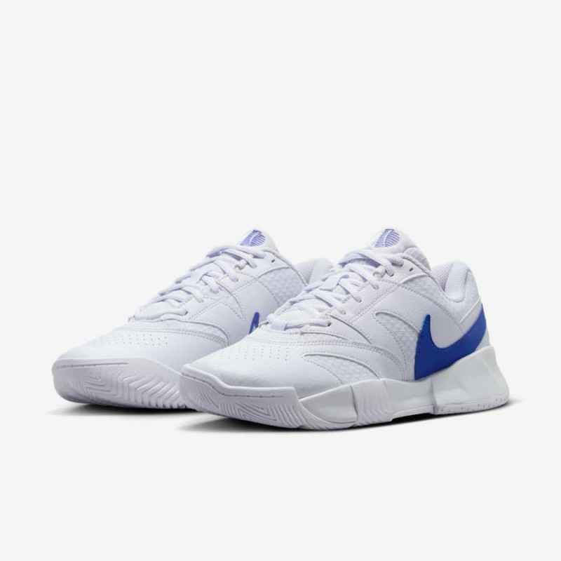 Giày Pickleball Tennis Nike Court Lite 4 Nữ - Trắng Xanh