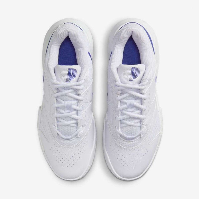 Giày Pickleball Tennis Nike Court Lite 4 Nữ - Trắng Xanh
