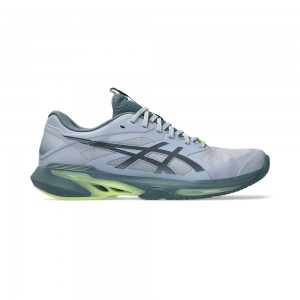 Giày Pickleball Tennis Asics Solution Speed FF 4 Nam - Xanh Xám