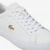 Giày Lacoste PowerCourt Leather Nữ - Trắng Gold