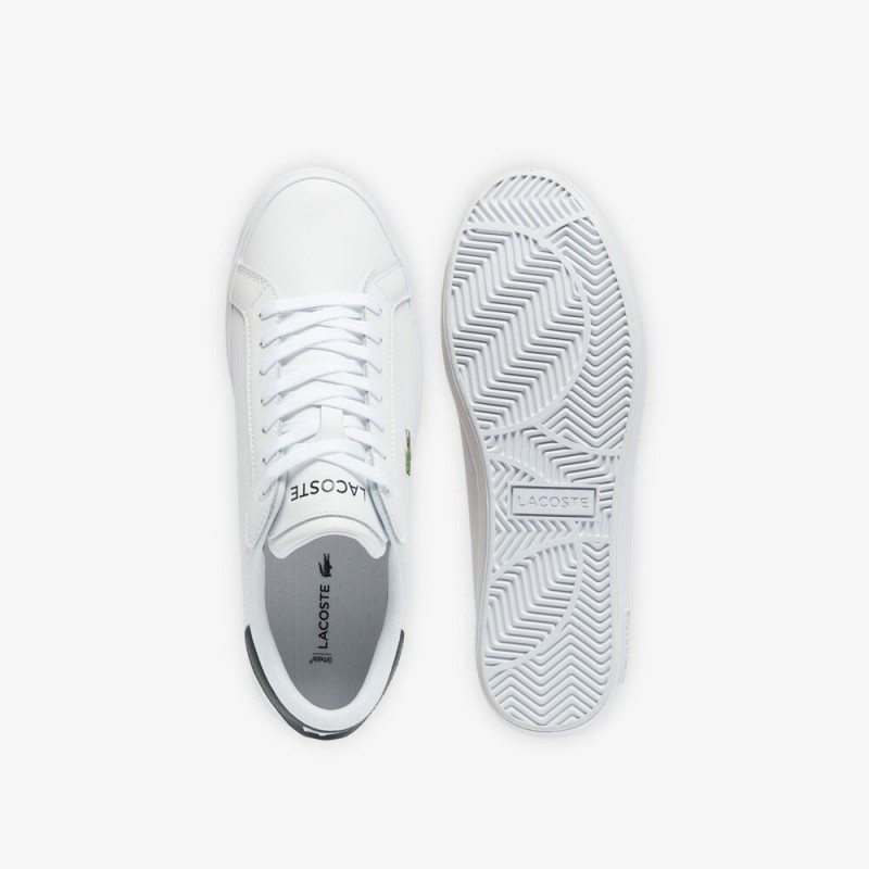 Giày Lacoste Powercourt Leather Nam - Trắng Xanh