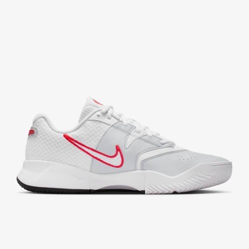 Giày Pickleball Tennis Nike Court Lite 4 Nam - Trắng Xám Đỏ