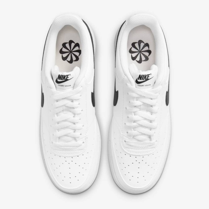 Giày Nike Court Vision Low Next Nature Nam - Trắng Đen Giày Nike Court Vision Low Next Nature Nam - Trắng Đen