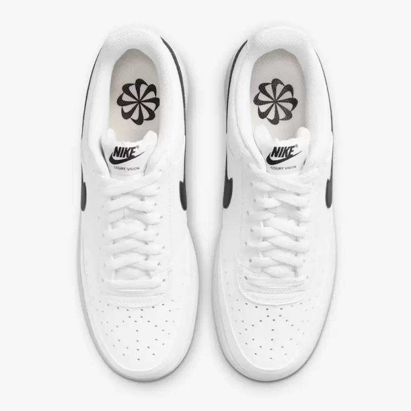 Giày Nike Court Vision Low Next Nature Nam - Trắng Đen Giày Nike Court Vision Low Next Nature Nam - Trắng Đen