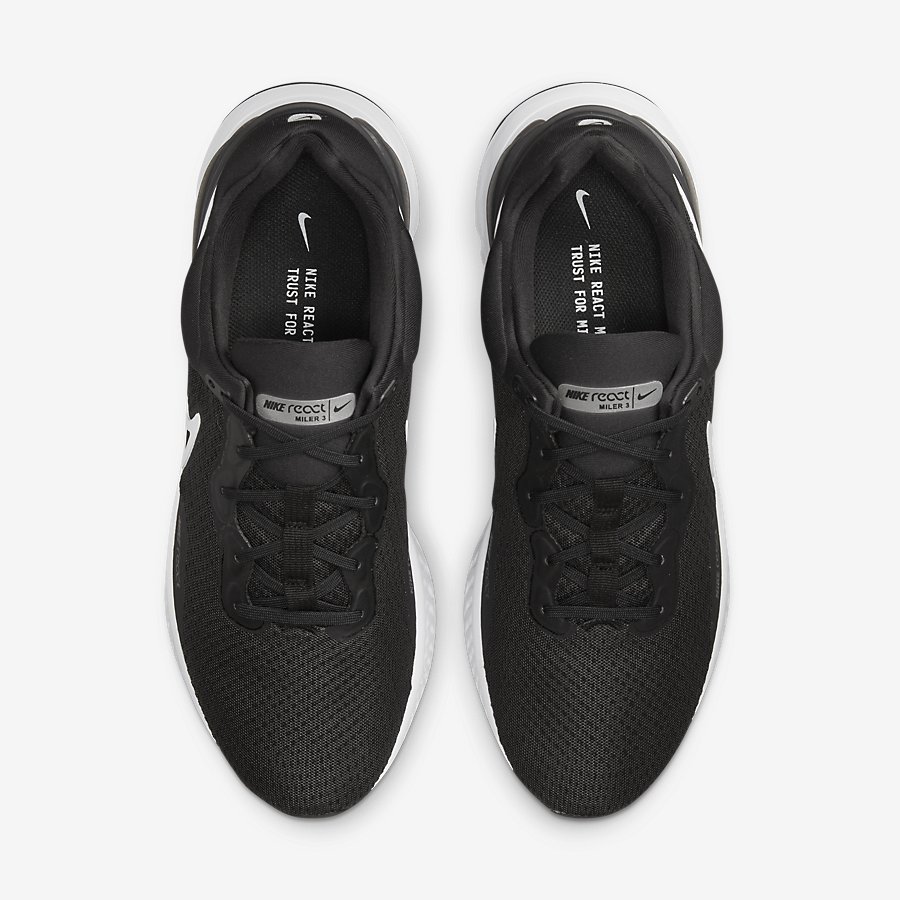 Giày Nike React Miler 3 Nam - Đen Trắng - hình 5