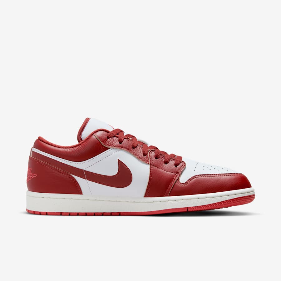 Giày Nike Air Jordan 1 Low Nam - Xám Đen Đỏ - hình 2