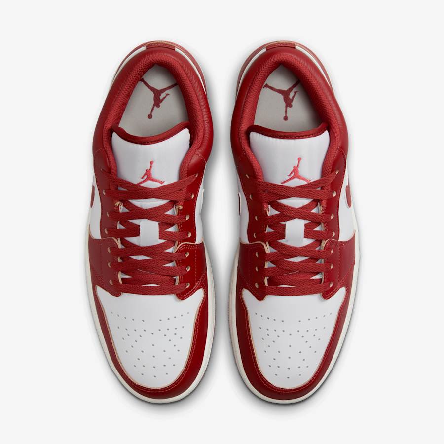 Giày Nike Air Jordan 1 Low Nam - Xám Đen Đỏ - hình 5