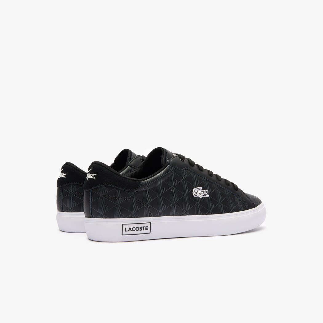 Giày Lacoste PowerCourt Nam - Đen Trắng - hình 3