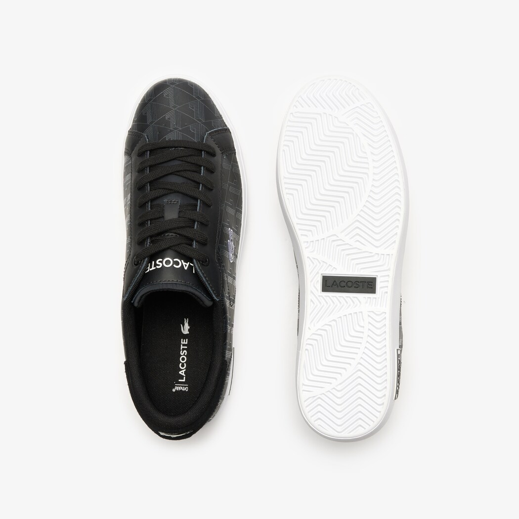 Giày Lacoste PowerCourt Nam - Đen Trắng - hình 4