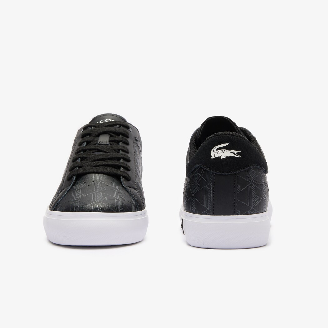 Giày Lacoste PowerCourt Nam - Đen Trắng - hình 5
