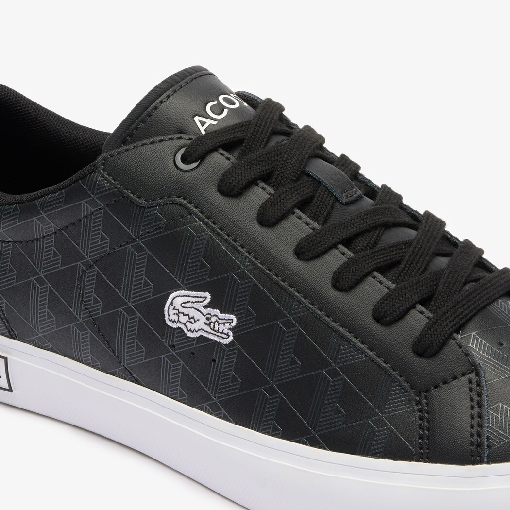 Giày Lacoste PowerCourt Nam - Đen Trắng - hình 6