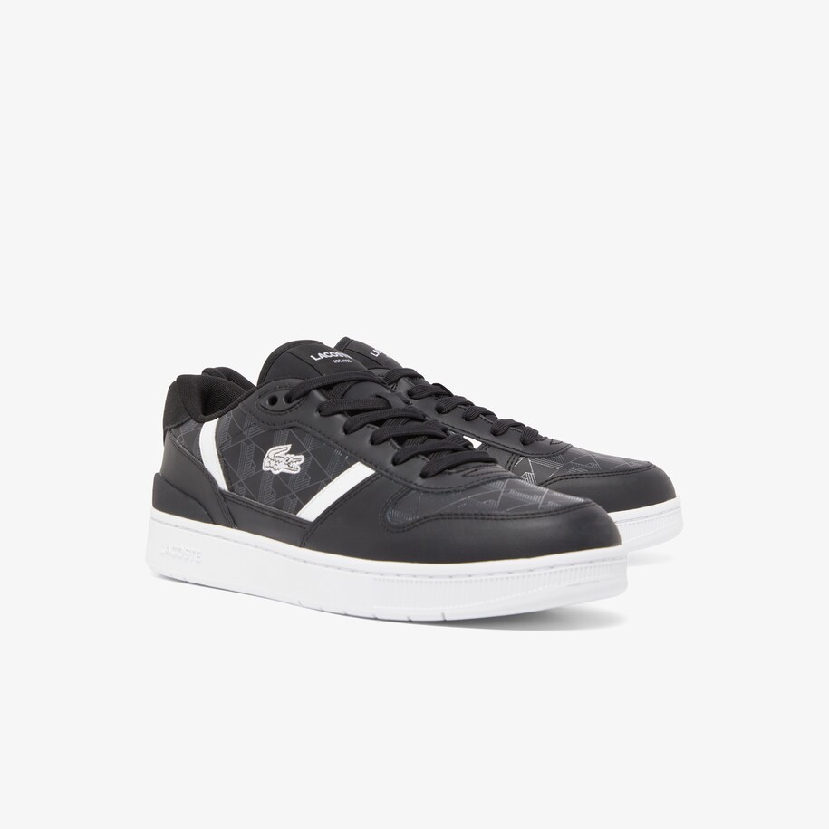 Giày Lacoste T-Clip 224 Leather Nam - Đen Trắng - hình 2