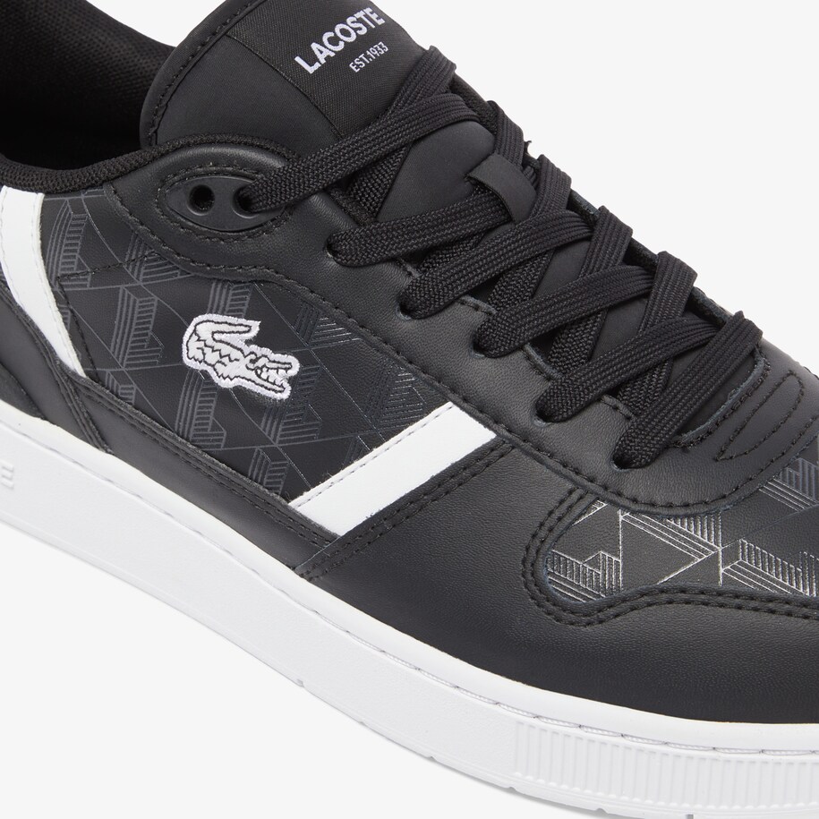 Giày Lacoste T-Clip 224 Leather Nam - Đen Trắng - hình 6