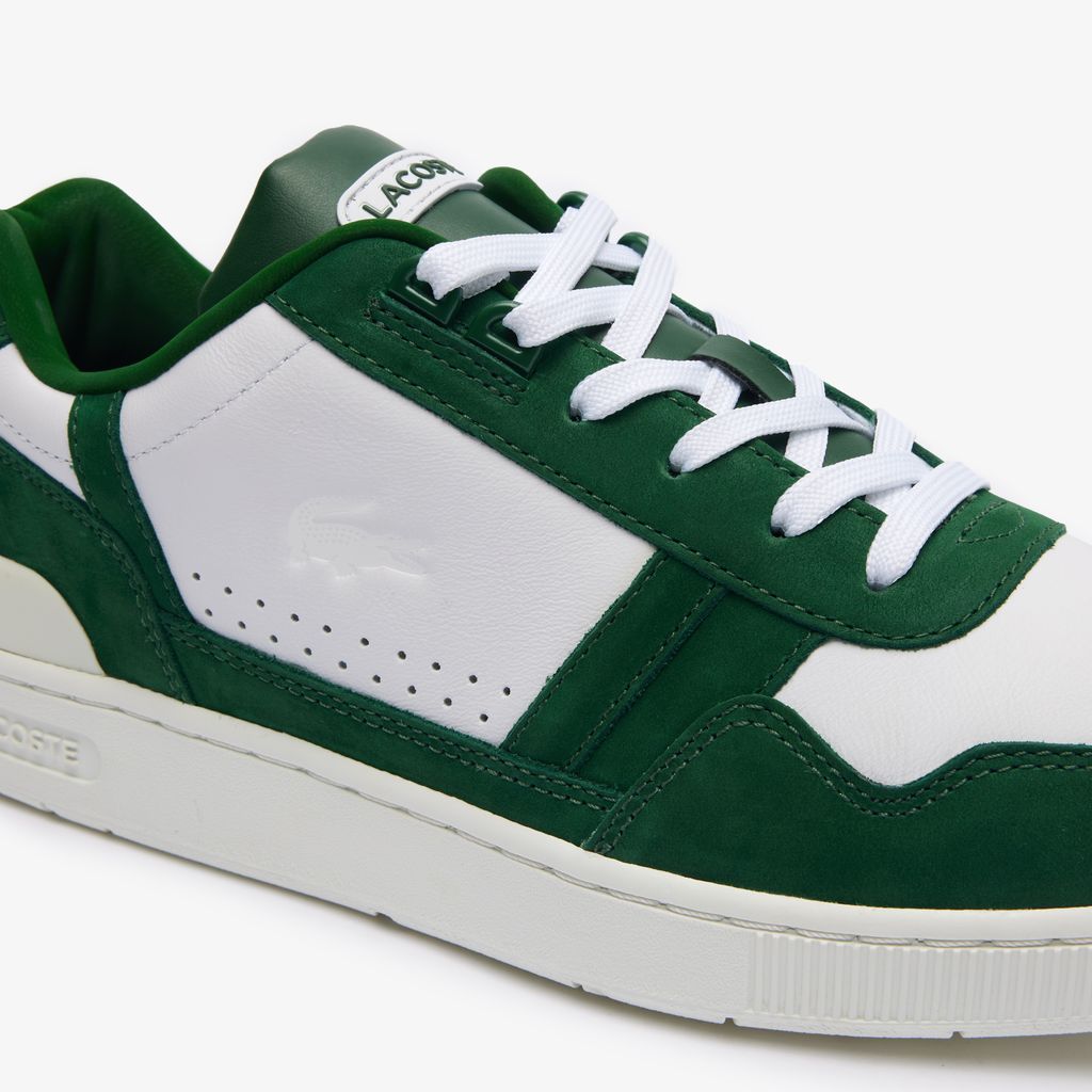 Giày Lacoste T-Clip Leather Nam - Trắng Xanh Lá - hình 6