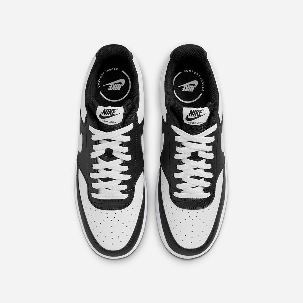 Giày Nike Court Vision Low Nam - Đen Trắng - hình 5