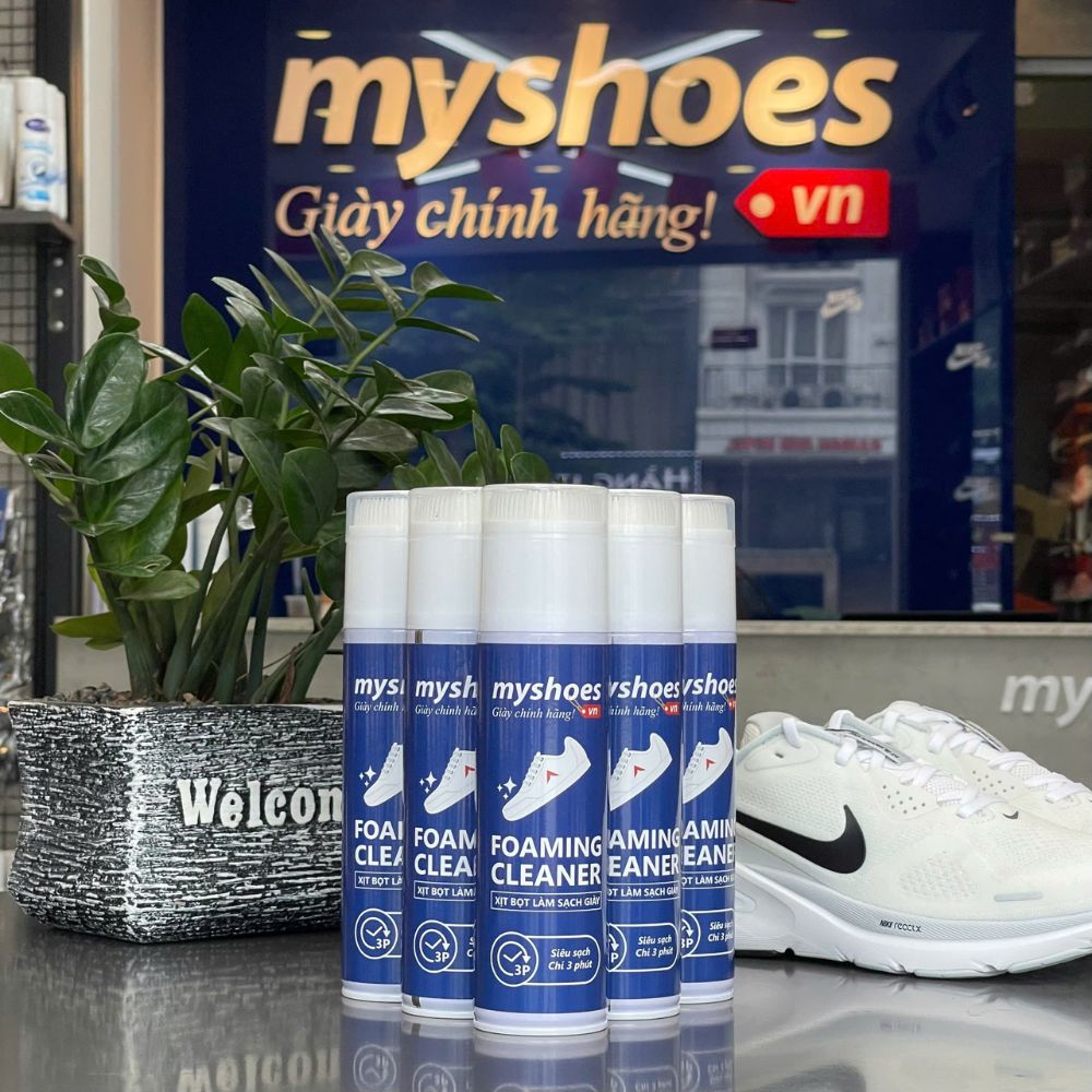 Xịt Bọt ION Làm Sạch Giày Myshoes Foaming Cleaner 300ml