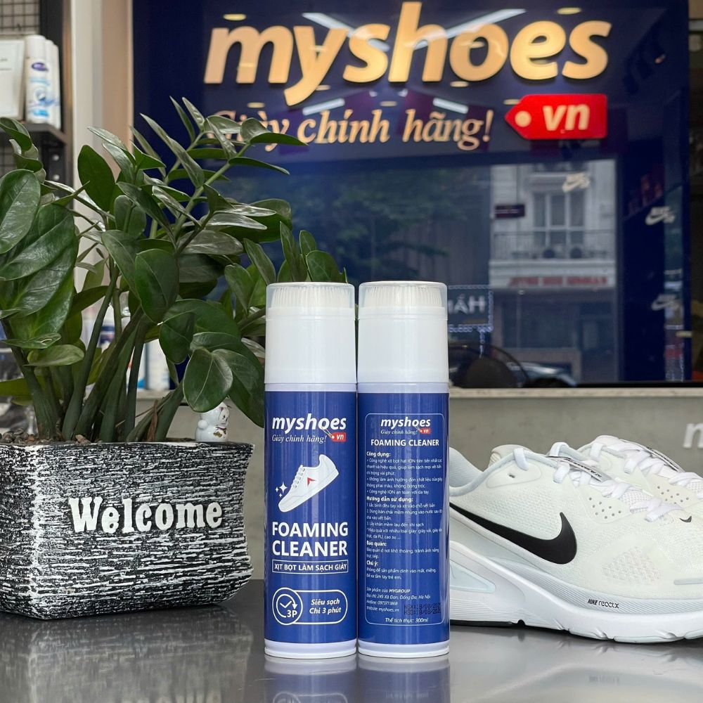 Xịt Bọt ION Làm Sạch Giày Myshoes Foaming Cleaner 300ml - hình 2