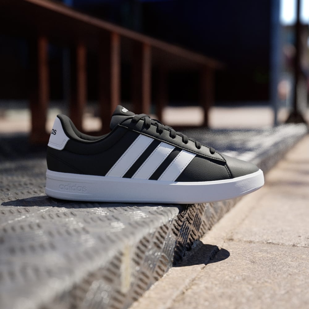 Giày Adidas Grand Court 3.0 Nam - Đen Trắng - hình 2