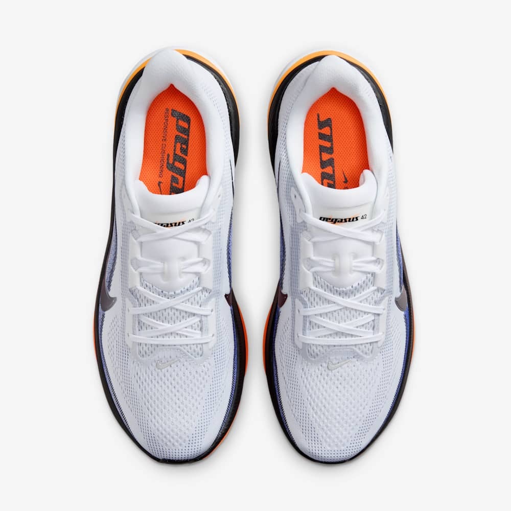 Giày Nike Pegasus 42 Nam - Trắng Xanh Cam - hình 4