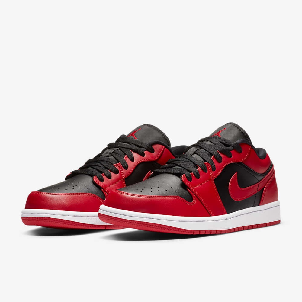 Giày Nike Air Jordan 1 Low Nam - Đen Đỏ - hình 4