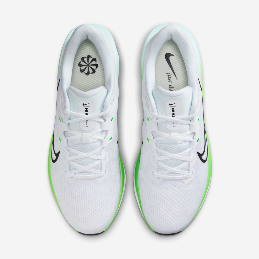Giày Nike Quest 6 Nam - Trắng Xanh lá - hình 5